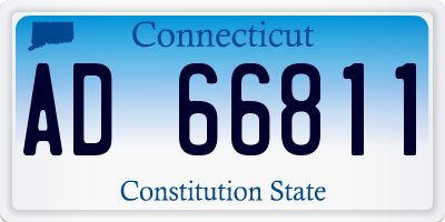 CT license plate AD66811