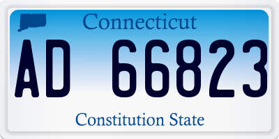 CT license plate AD66823