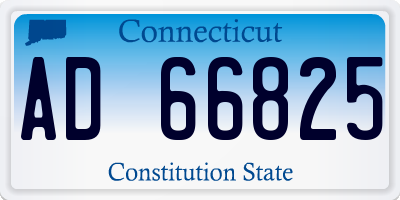 CT license plate AD66825