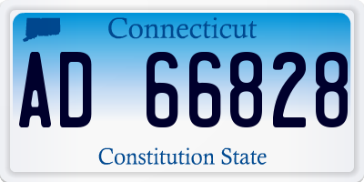 CT license plate AD66828