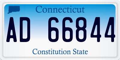 CT license plate AD66844