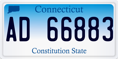 CT license plate AD66883