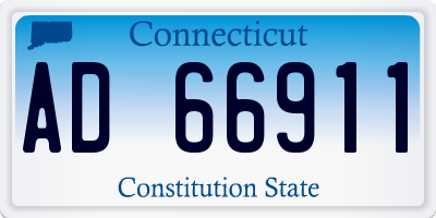 CT license plate AD66911