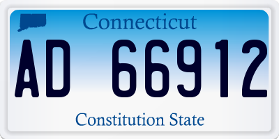 CT license plate AD66912