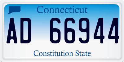 CT license plate AD66944