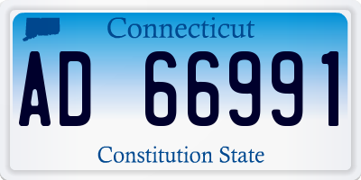 CT license plate AD66991
