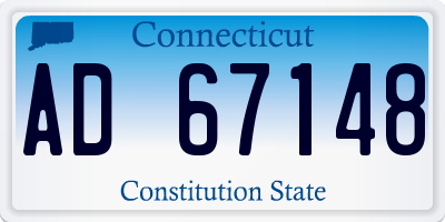 CT license plate AD67148