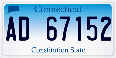 CT license plate AD67152