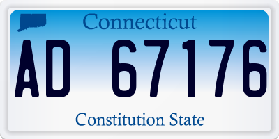 CT license plate AD67176