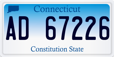 CT license plate AD67226
