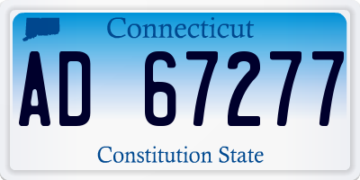 CT license plate AD67277