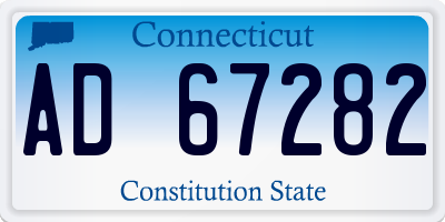 CT license plate AD67282