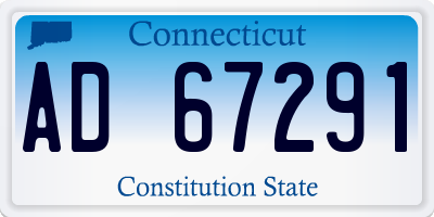 CT license plate AD67291