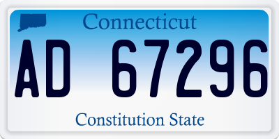 CT license plate AD67296