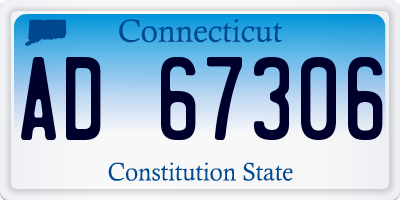 CT license plate AD67306