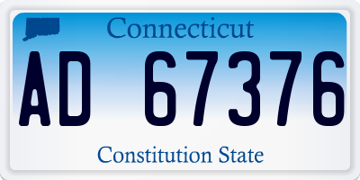CT license plate AD67376