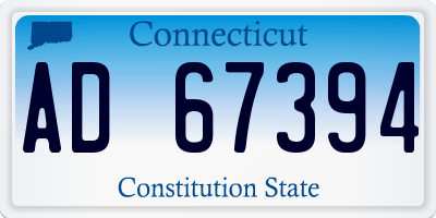 CT license plate AD67394