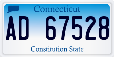 CT license plate AD67528