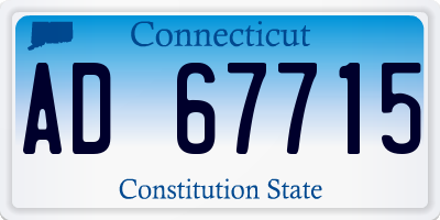 CT license plate AD67715