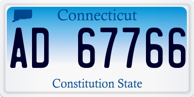 CT license plate AD67766