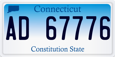 CT license plate AD67776