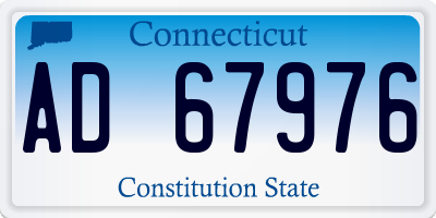 CT license plate AD67976