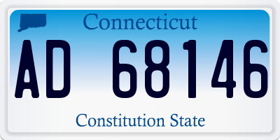 CT license plate AD68146