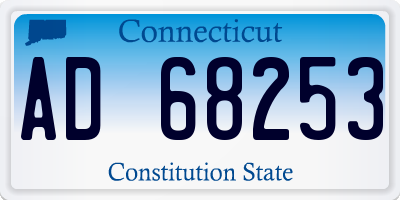 CT license plate AD68253
