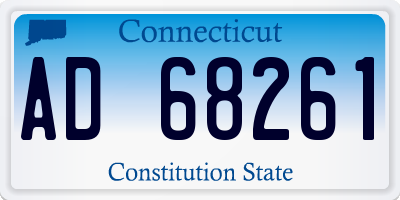 CT license plate AD68261