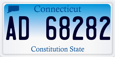 CT license plate AD68282