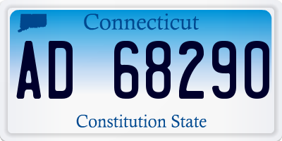 CT license plate AD68290