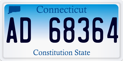 CT license plate AD68364