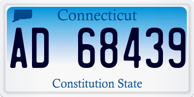 CT license plate AD68439