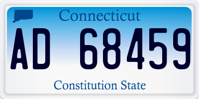 CT license plate AD68459