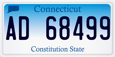 CT license plate AD68499