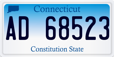CT license plate AD68523