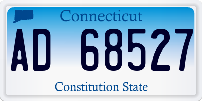 CT license plate AD68527