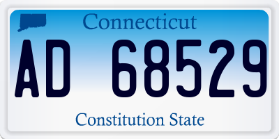 CT license plate AD68529