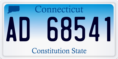 CT license plate AD68541