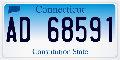 CT license plate AD68591