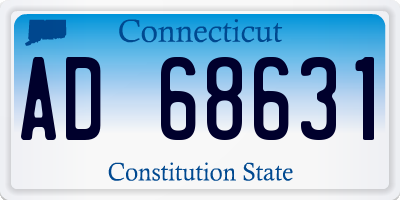CT license plate AD68631