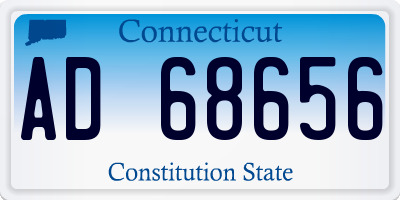 CT license plate AD68656