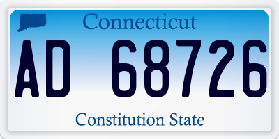 CT license plate AD68726