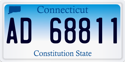 CT license plate AD68811