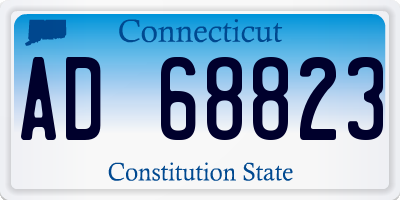 CT license plate AD68823