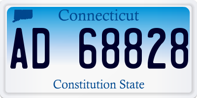 CT license plate AD68828