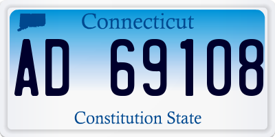 CT license plate AD69108