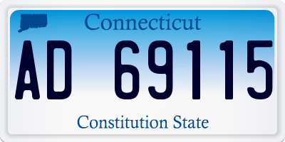CT license plate AD69115
