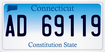 CT license plate AD69119
