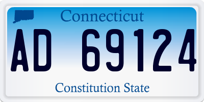 CT license plate AD69124